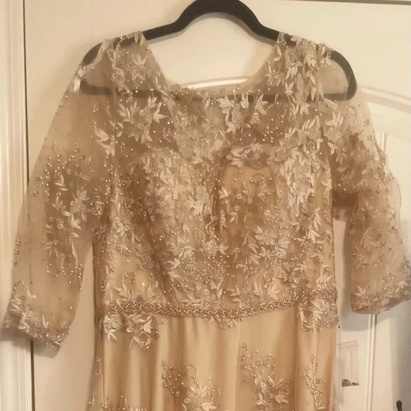Gorgeous champagne mother-of-the-bride dress - Picture 2 of 7